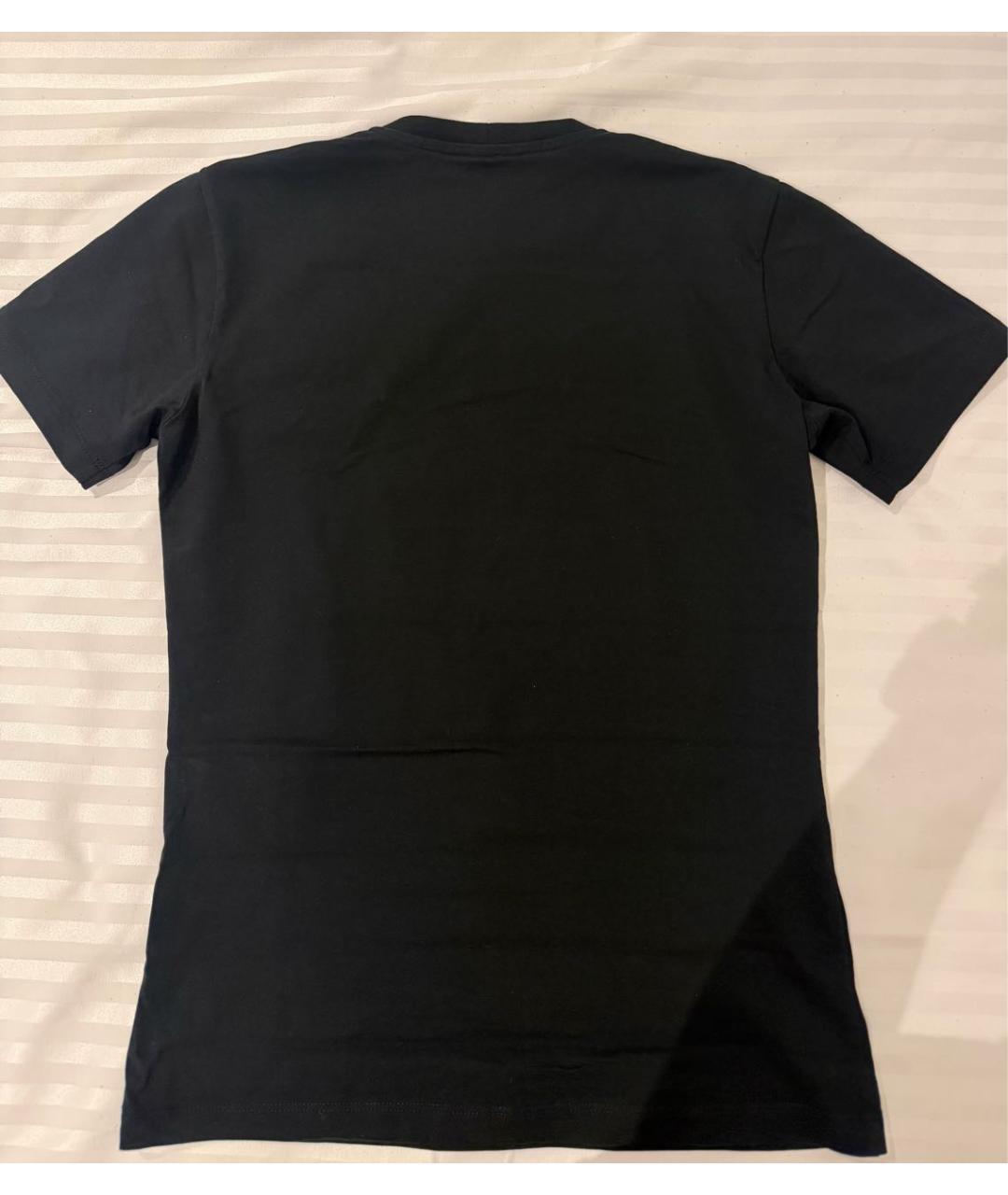 VERSUS VERSACE Черная хлопковая футболка, фото 2