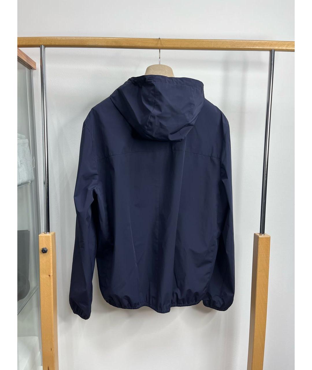 BRUNELLO CUCINELLI Темно-синяя полиамидовая куртка, фото 2