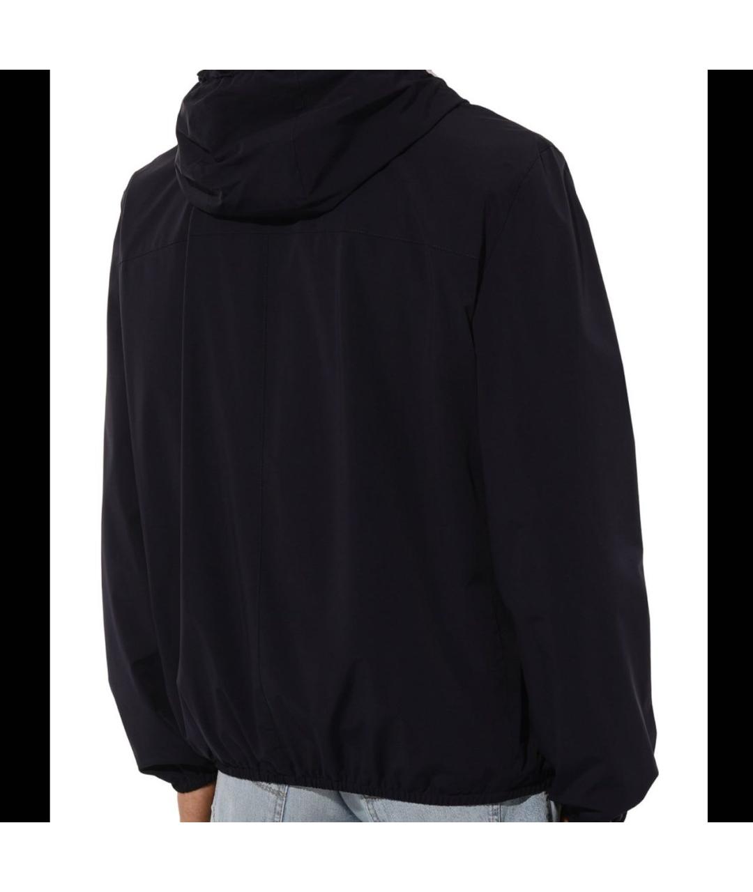 BRUNELLO CUCINELLI Темно-синяя полиамидовая куртка, фото 4