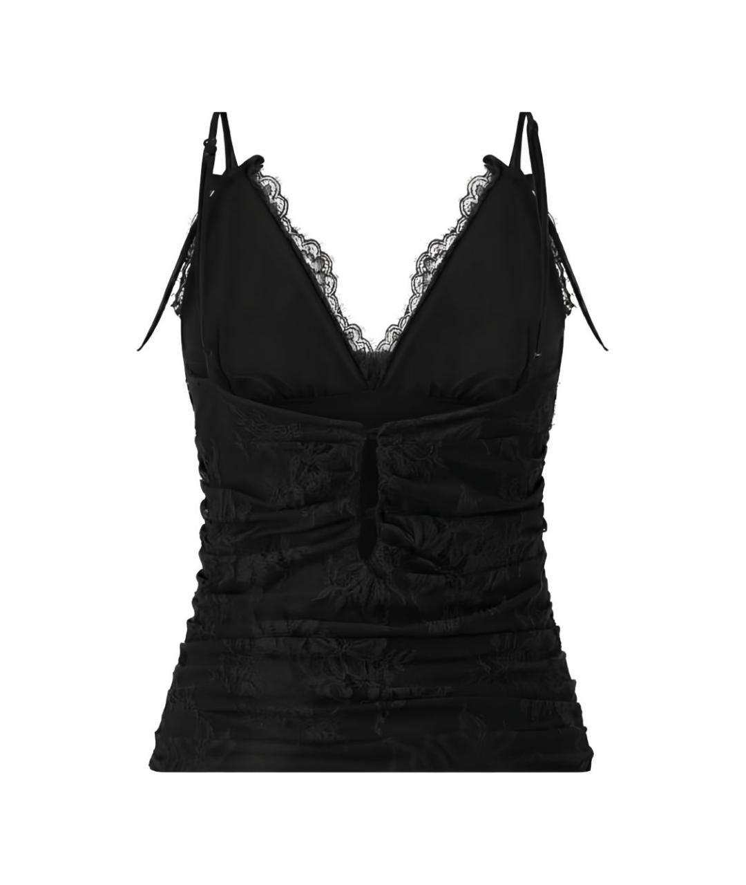 PINKO Черная полиамидовая майка, фото 3