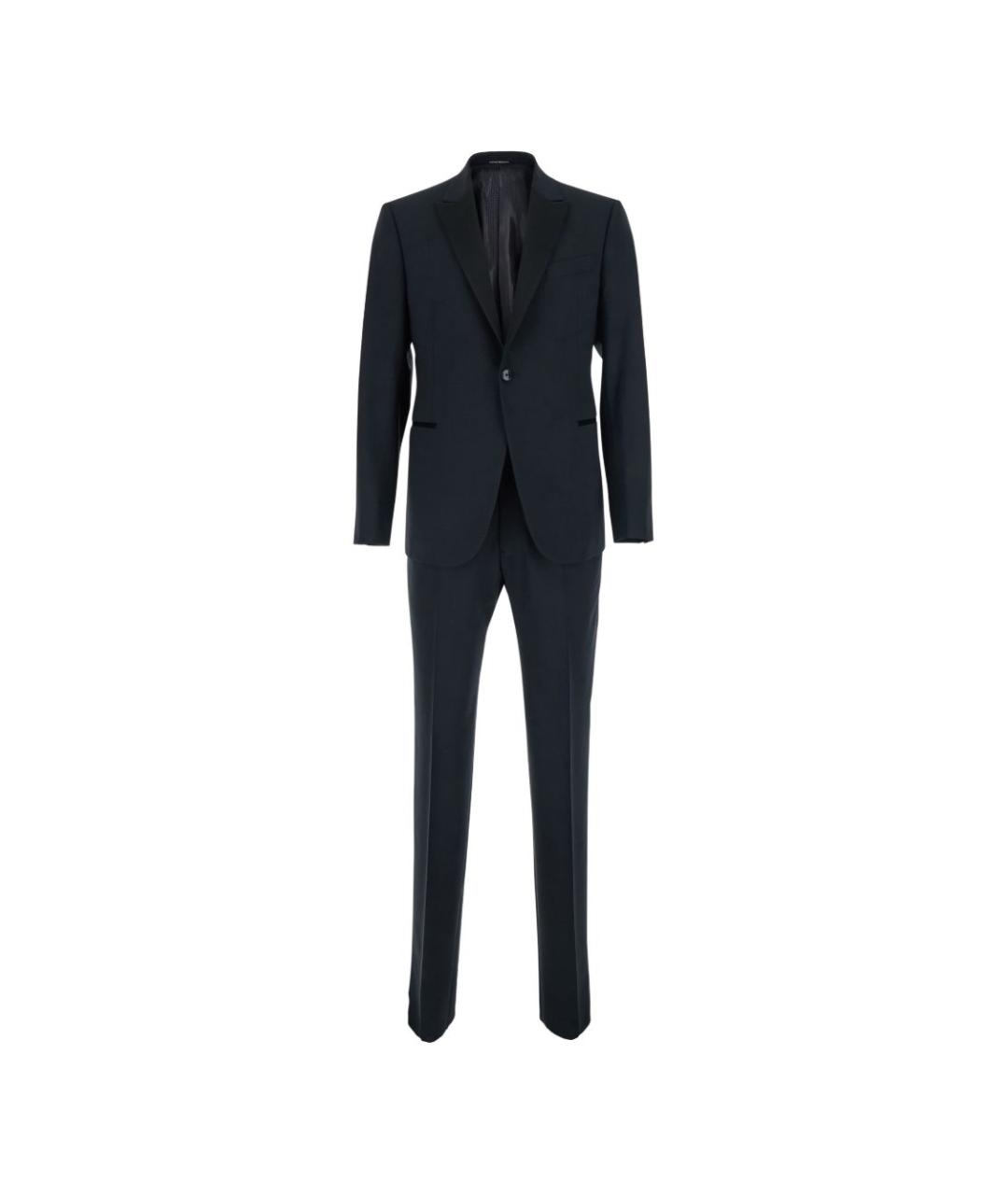 GIORGIO ARMANI Темно-синий классический костюм, фото 1