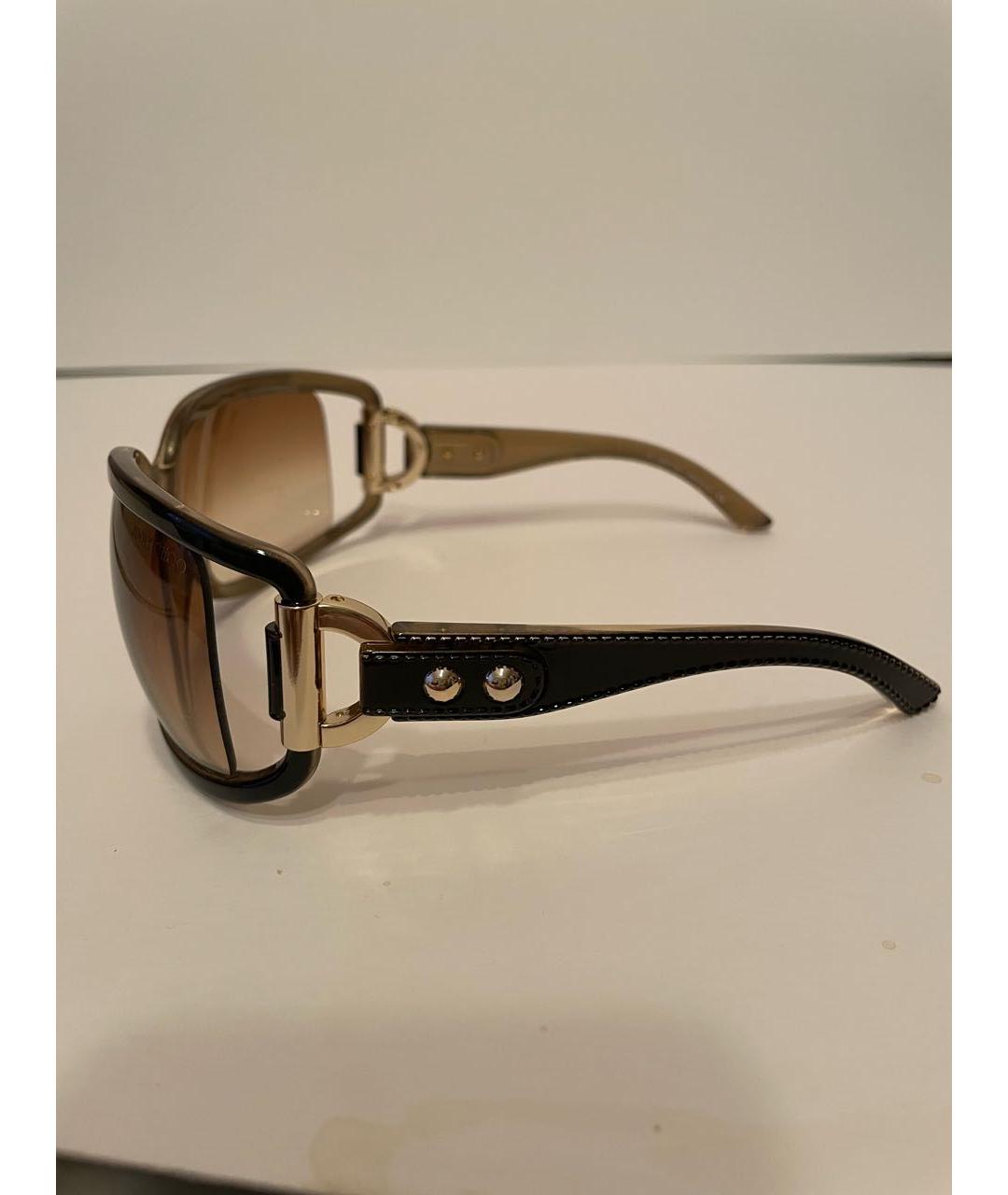 JIMMY CHOO Черные пластиковые солнцезащитные очки, фото 3