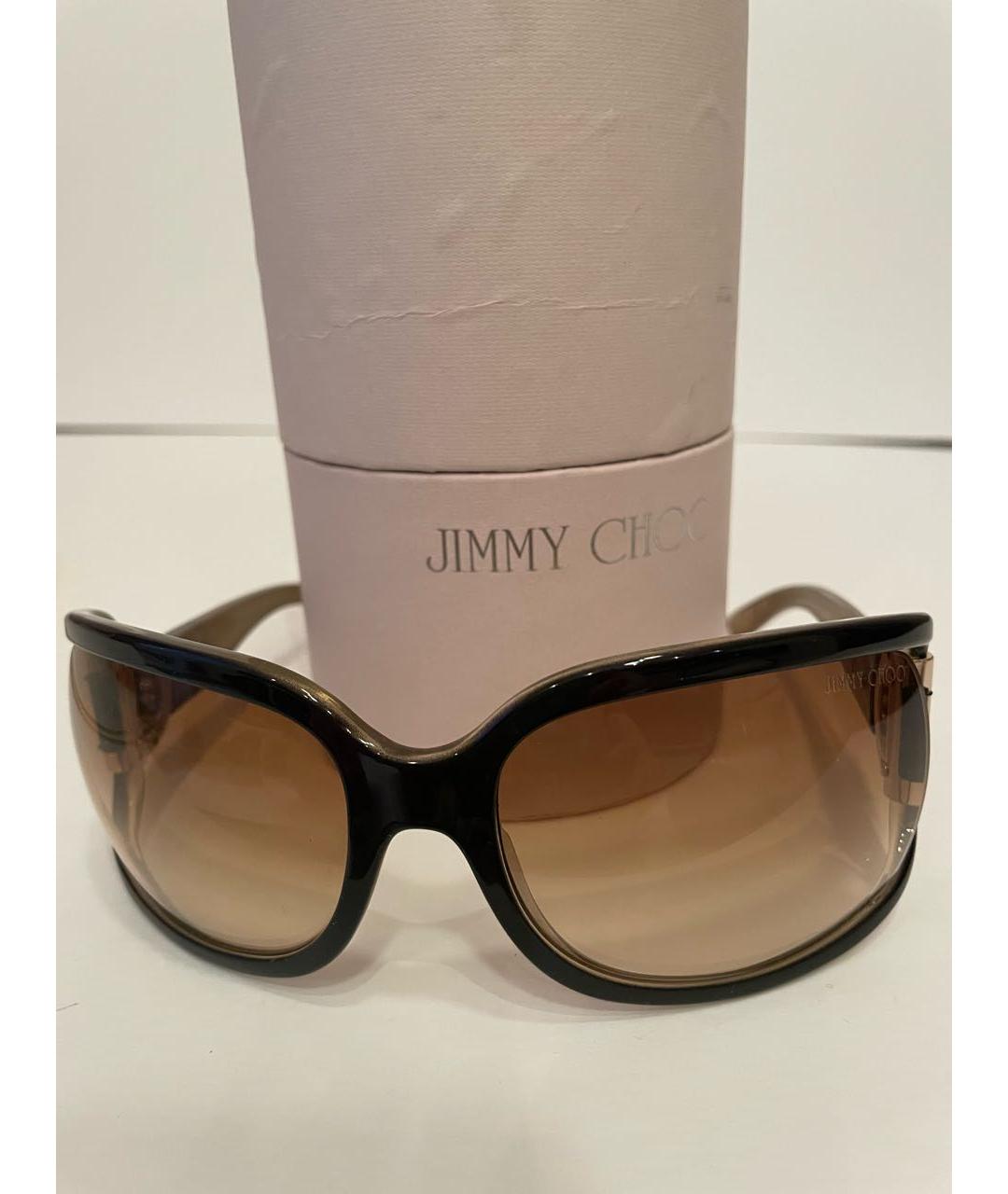 JIMMY CHOO Черные пластиковые солнцезащитные очки, фото 5