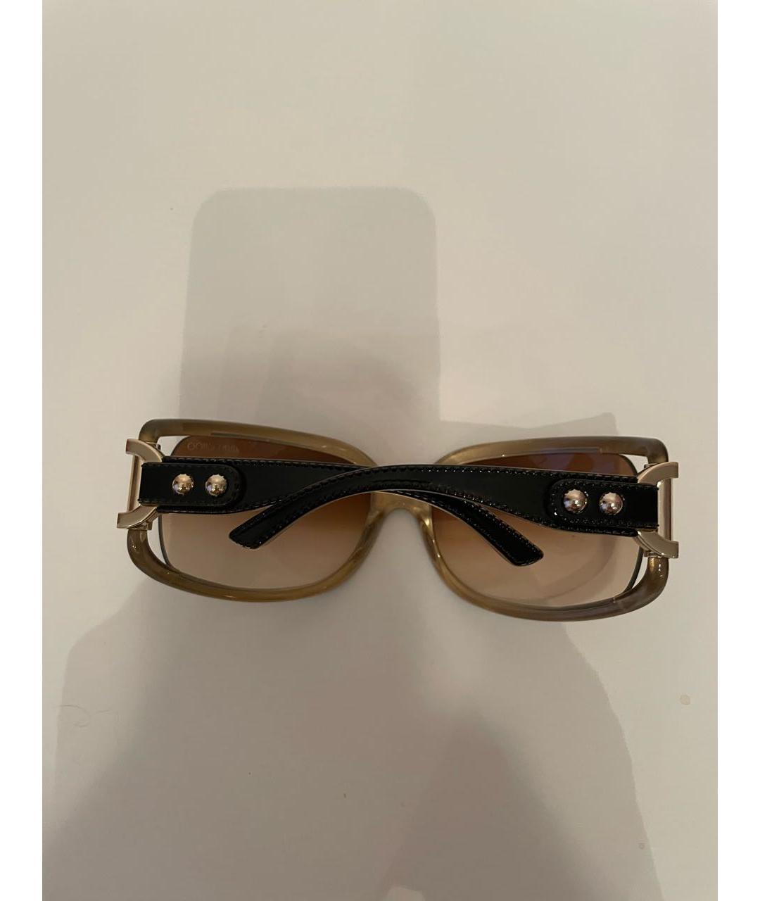 JIMMY CHOO Черные пластиковые солнцезащитные очки, фото 8