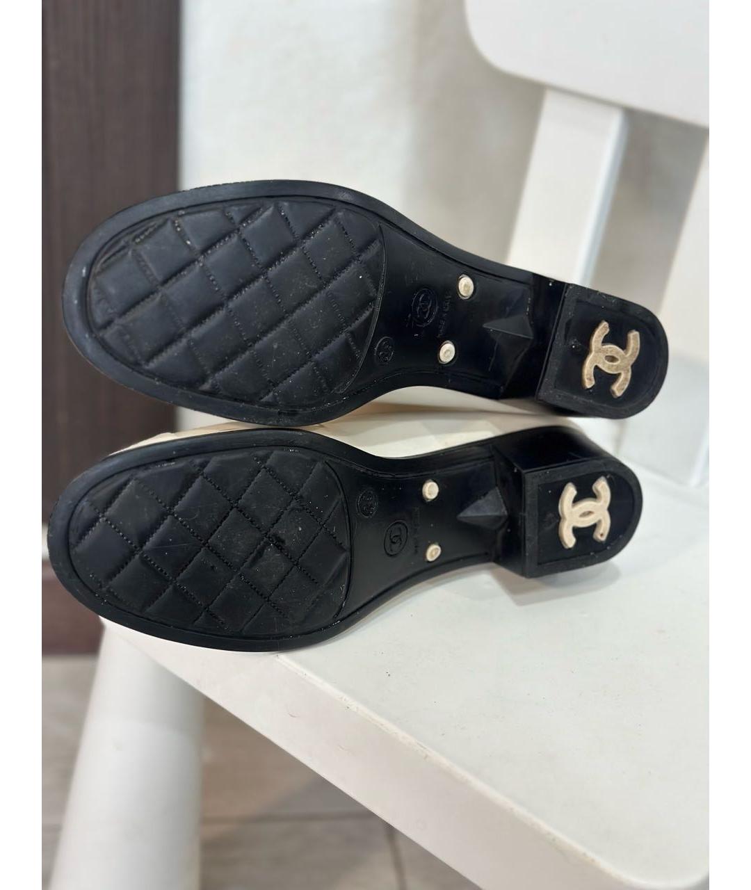 CHANEL Белые резиновые сапоги, фото 5