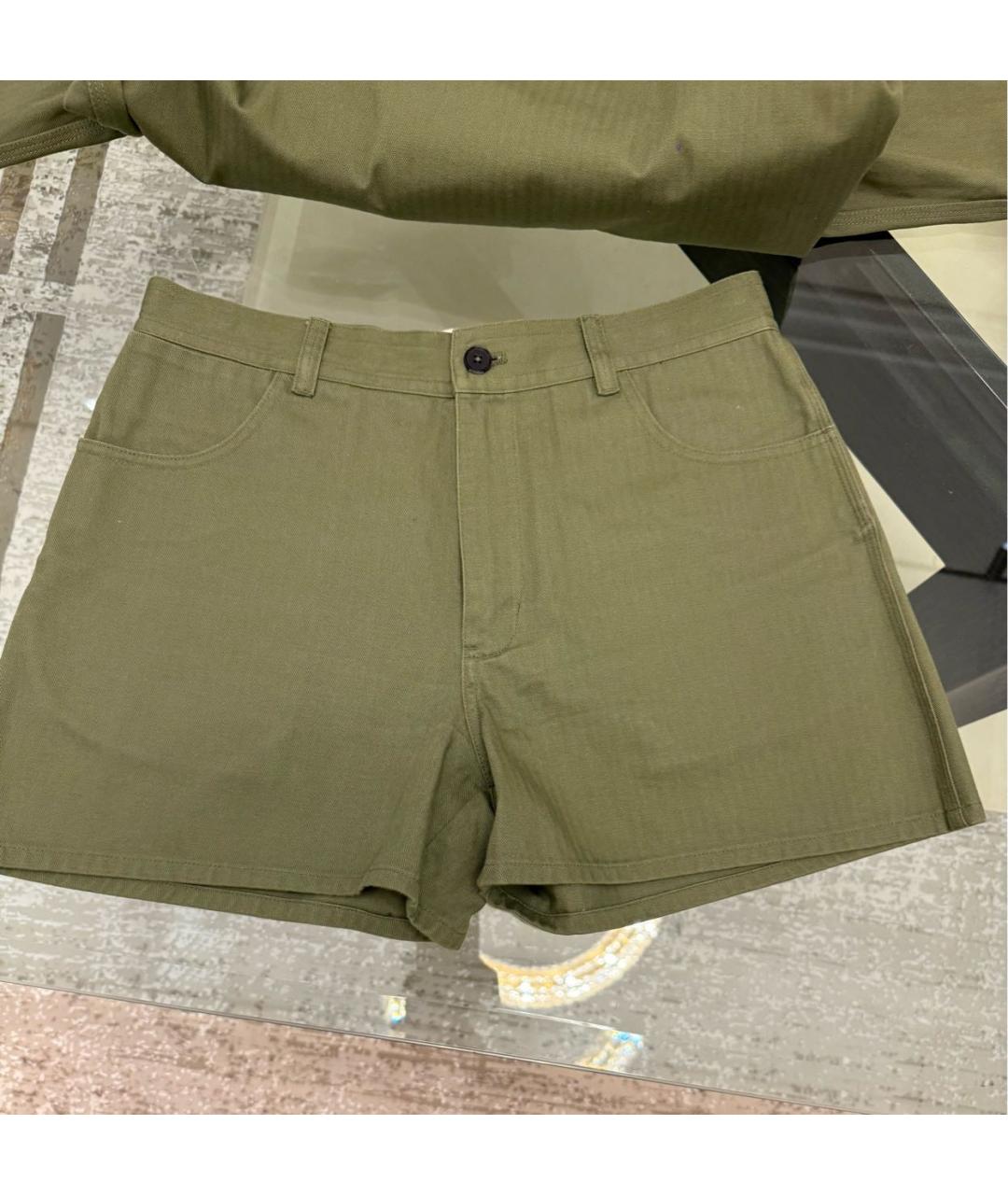 JIL SANDER Зеленый хлопковый костюм с брюками, фото 5