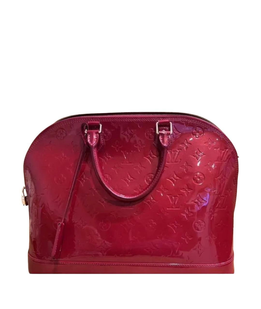 LOUIS VUITTON Красная сумка тоут из лакированной кожи, фото 1