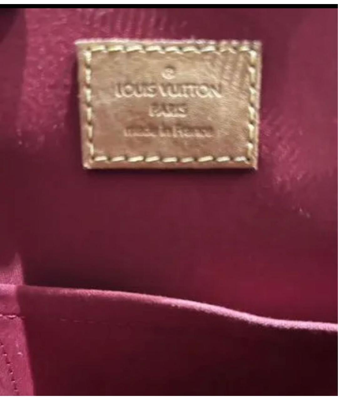 LOUIS VUITTON Красная сумка тоут из лакированной кожи, фото 2