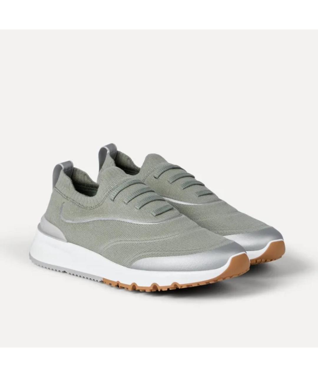 BRUNELLO CUCINELLI Текстильные высокие кроссовки / кеды, фото 2