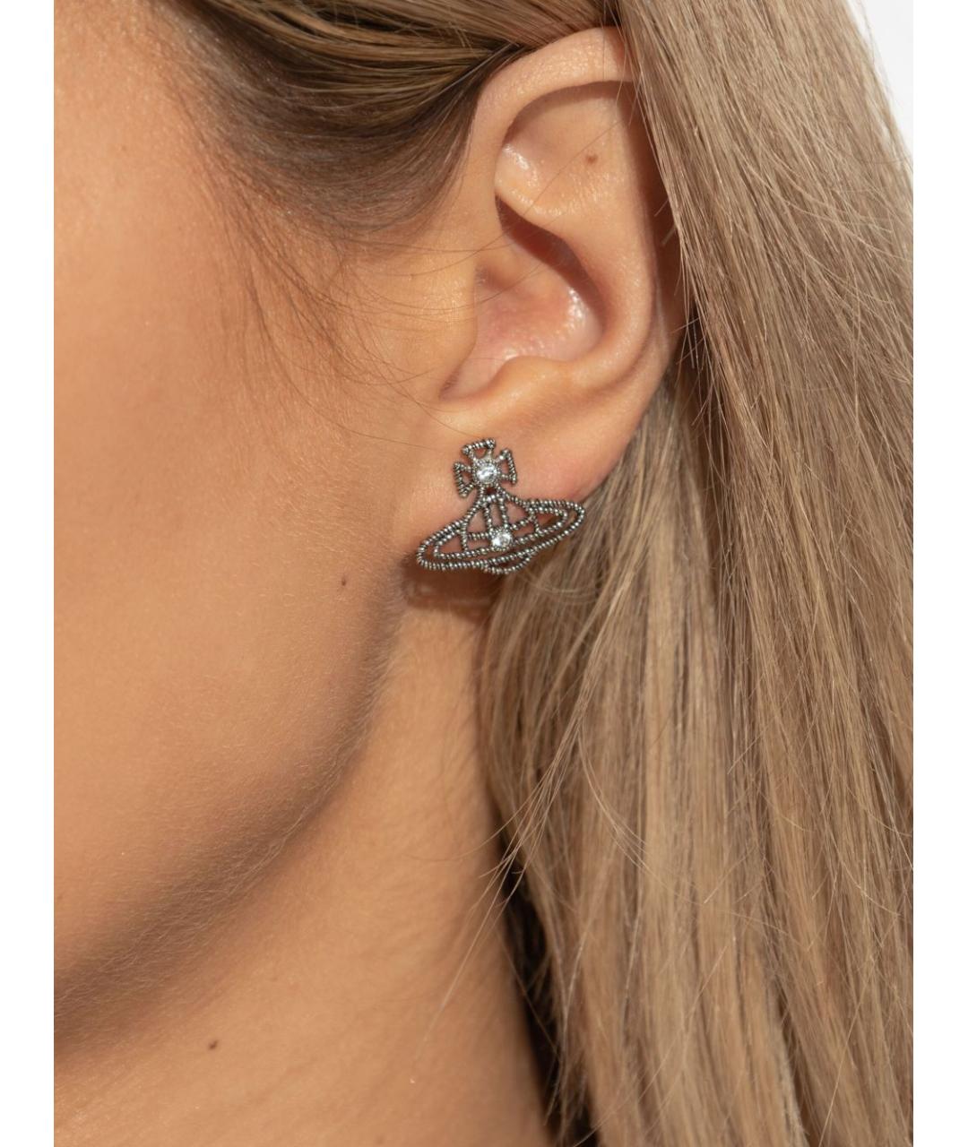 VIVIENNE WESTWOOD Серебряные латунные серьги, фото 2