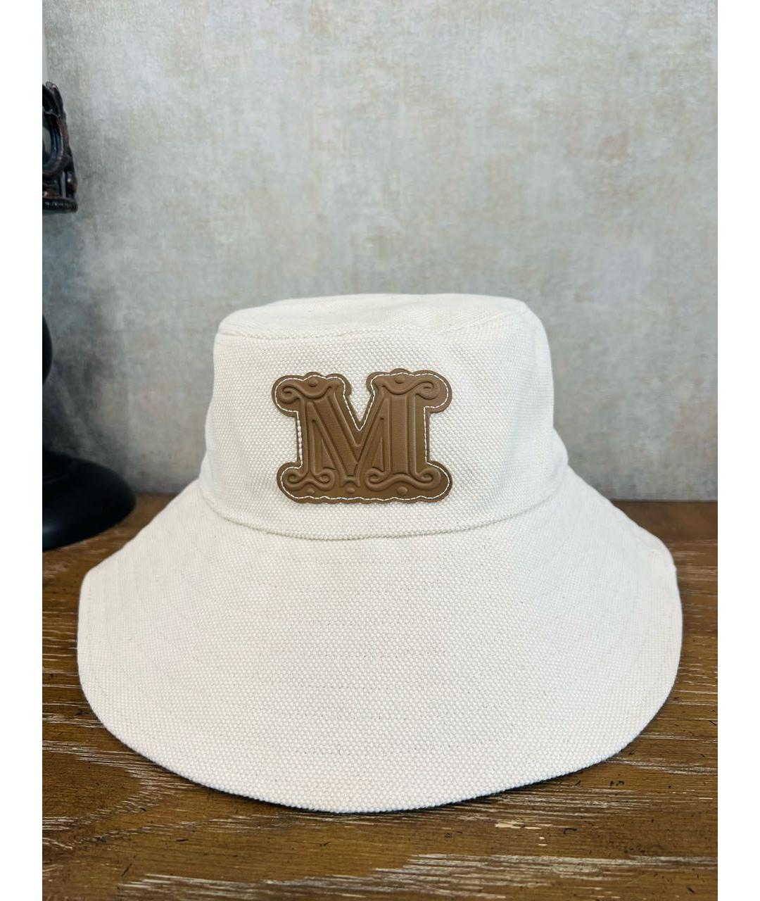 MAX MARA Бежевая хлопковая панама, фото 8