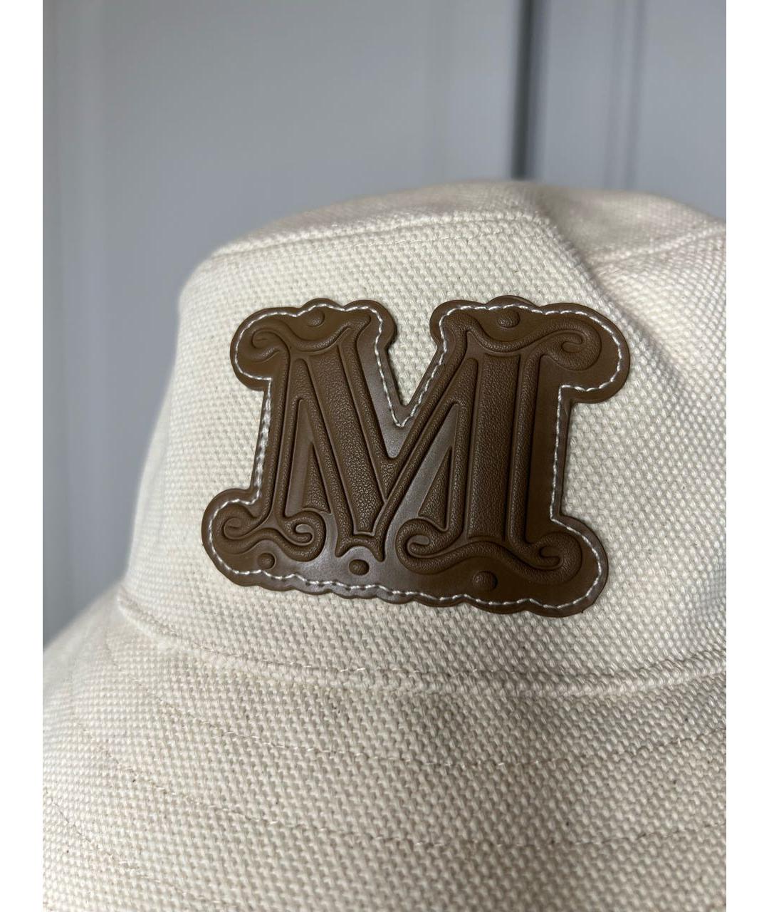 MAX MARA Бежевая хлопковая панама, фото 3
