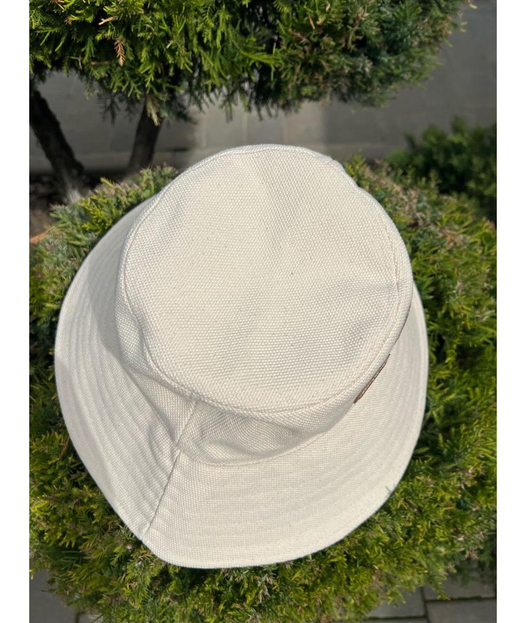 MAX MARA Бежевая хлопковая панама, фото 7