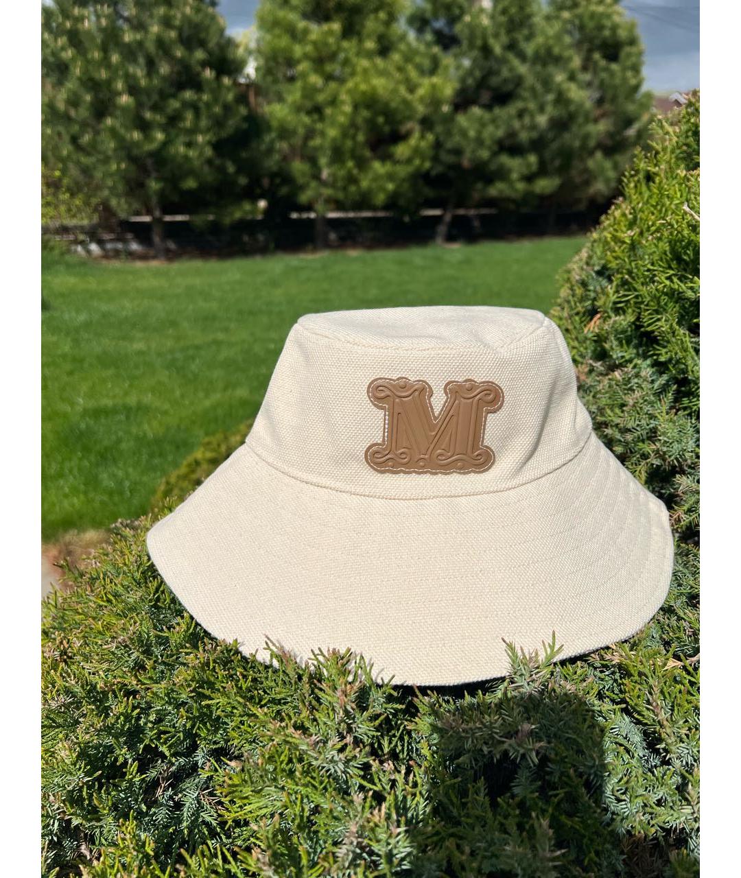 MAX MARA Бежевая хлопковая панама, фото 6