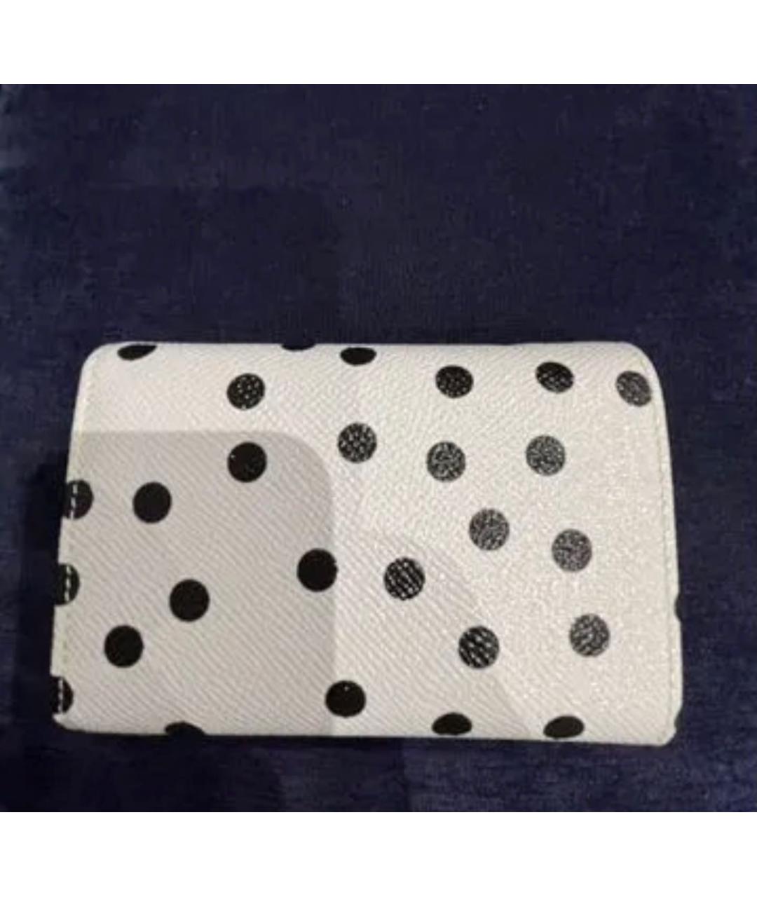 DOLCE&GABBANA Белый кожаный кошелек, фото 2