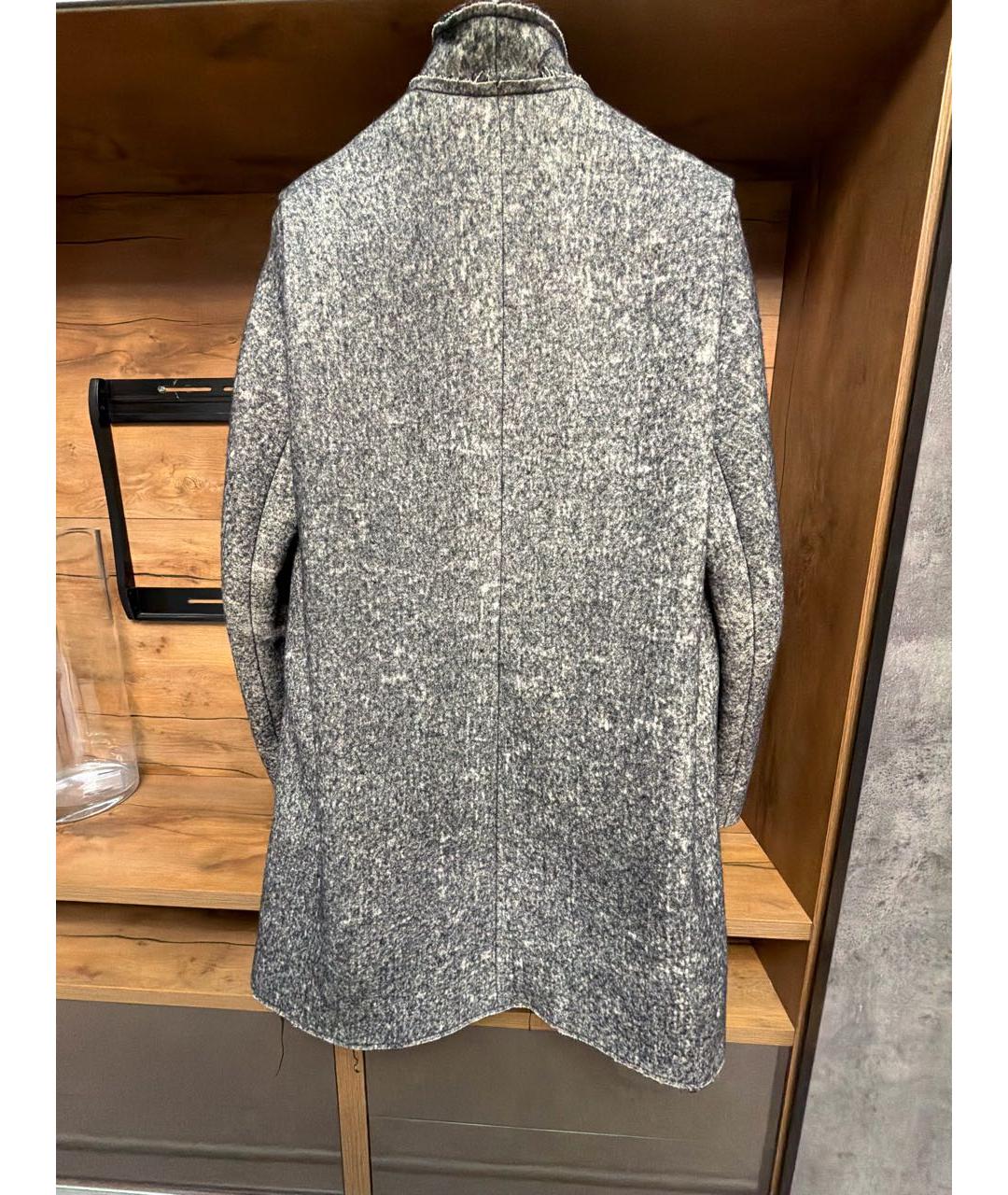LANVIN Серое хлопковое пальто, фото 2