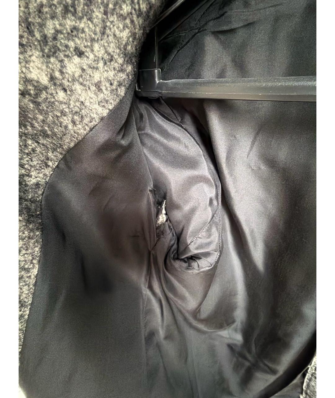 LANVIN Серое хлопковое пальто, фото 5