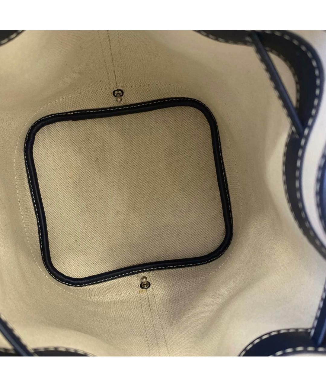 GOYARD Темно-синяя кожаная сумка через плечо, фото 6