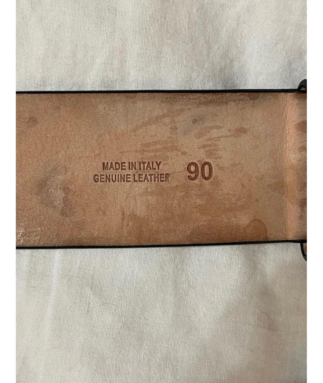 MAISON MARGIELA Черный замшевый ремень, фото 6