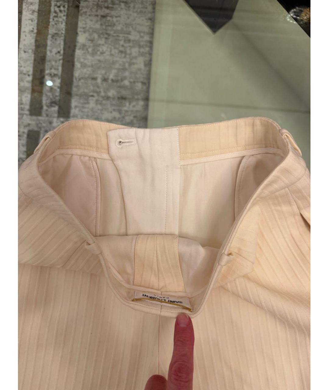 SAINT LAURENT Бежевые шорты, фото 4