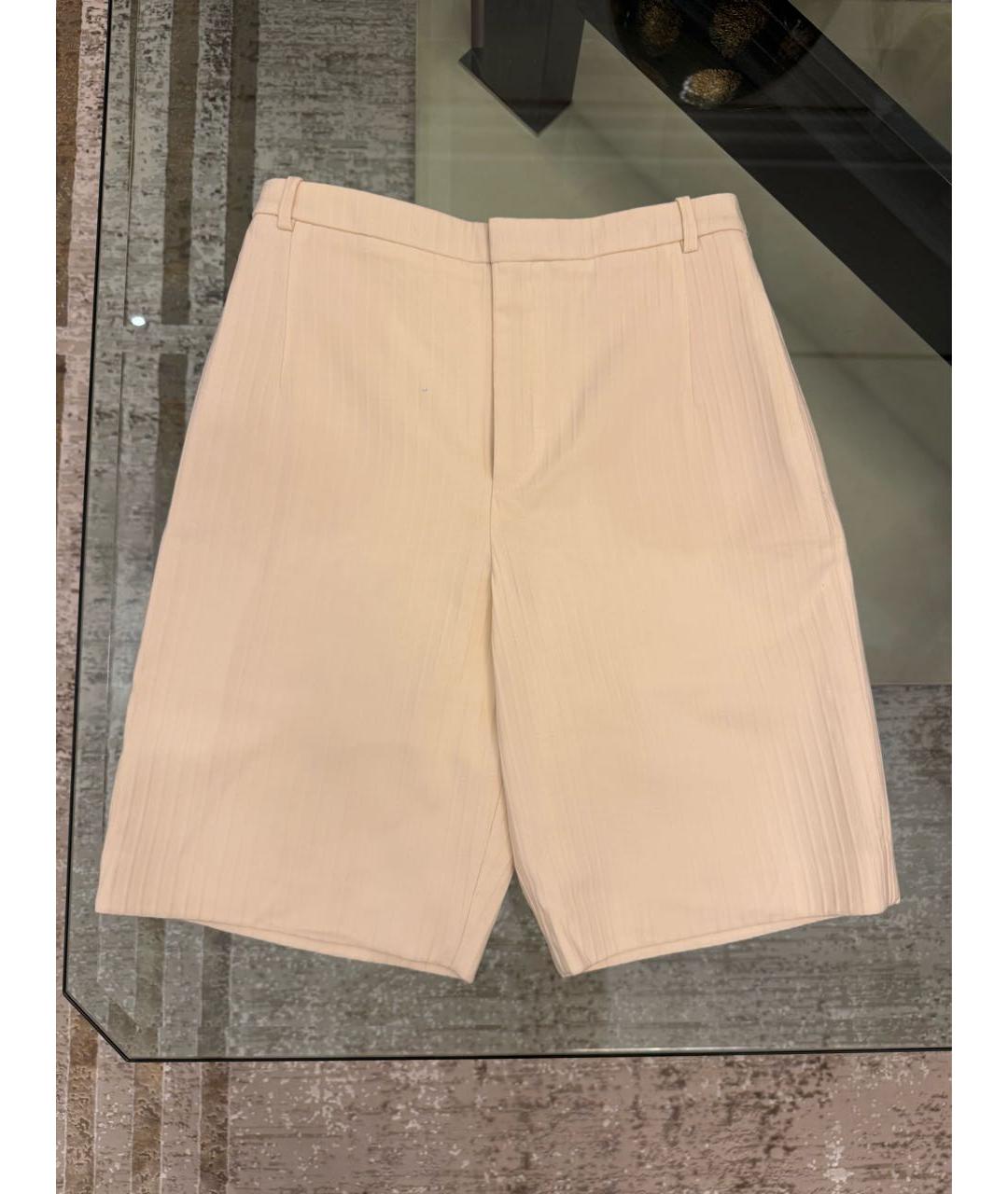 SAINT LAURENT Бежевые шорты, фото 5