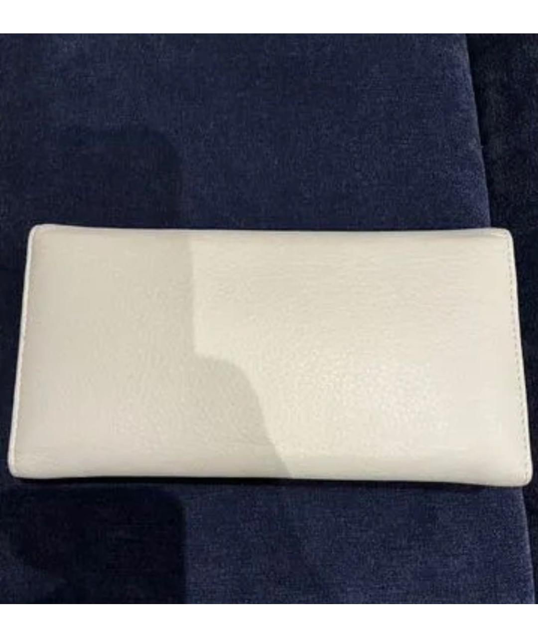 GUCCI Белый кожаный кошелек, фото 3