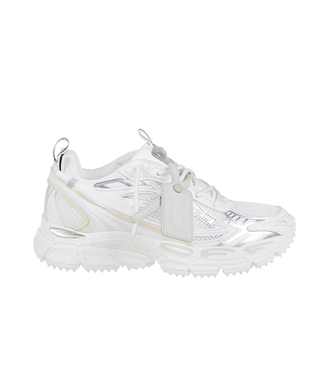 OFF-WHITE Белые текстильные низкие кроссовки / кеды, фото 1