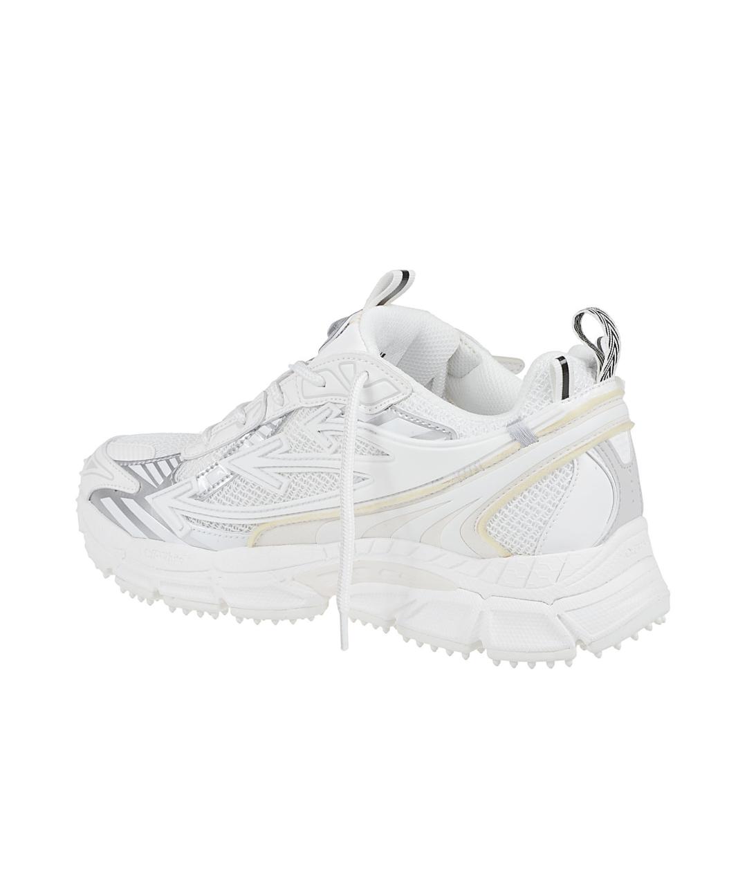 OFF-WHITE Белые текстильные низкие кроссовки / кеды, фото 3