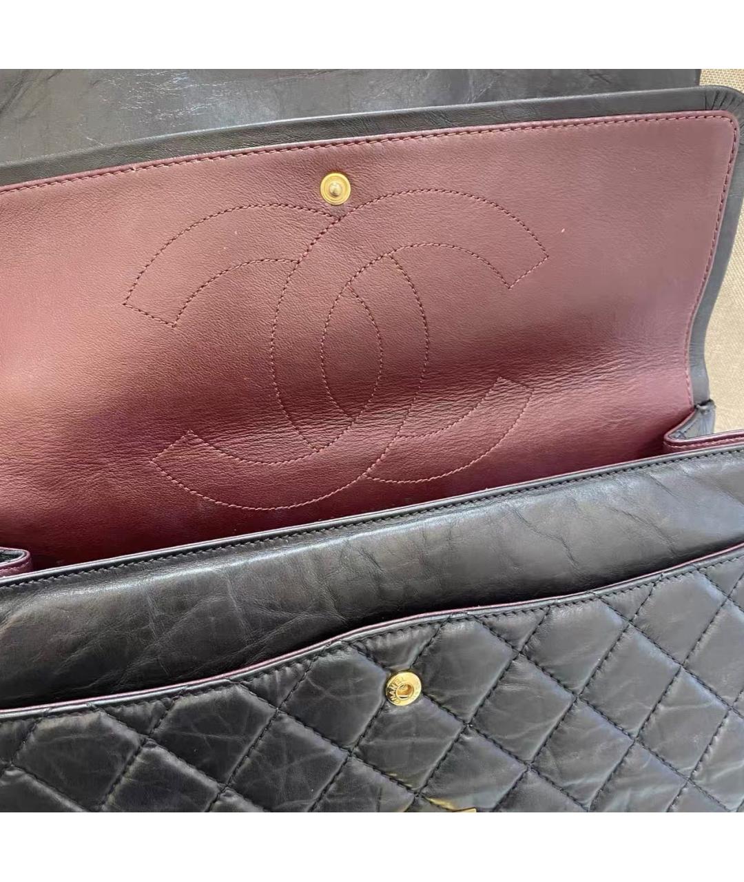 CHANEL Черная кожаная сумка через плечо, фото 8