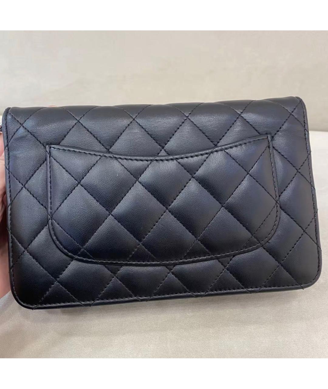 CHANEL Черная кожаная сумка через плечо, фото 2