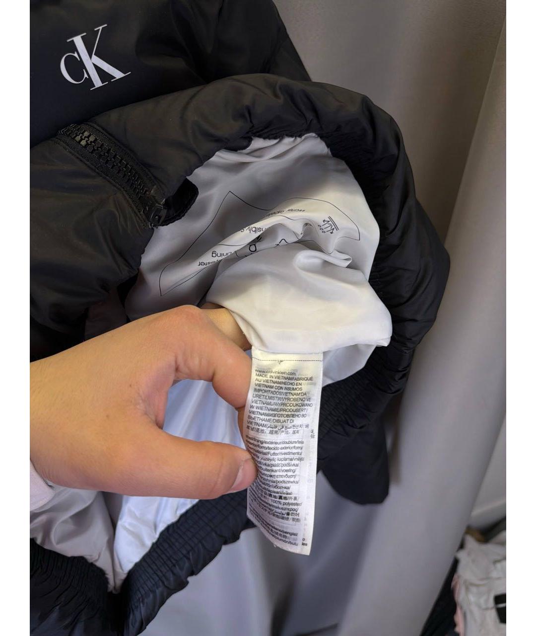 CALVIN KLEIN Черный пуховик, фото 5