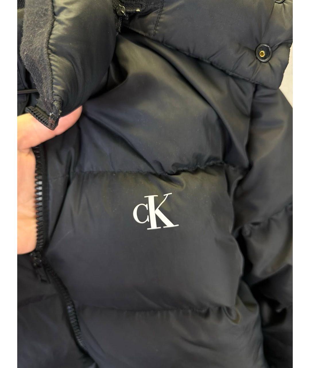 CALVIN KLEIN Черный пуховик, фото 4