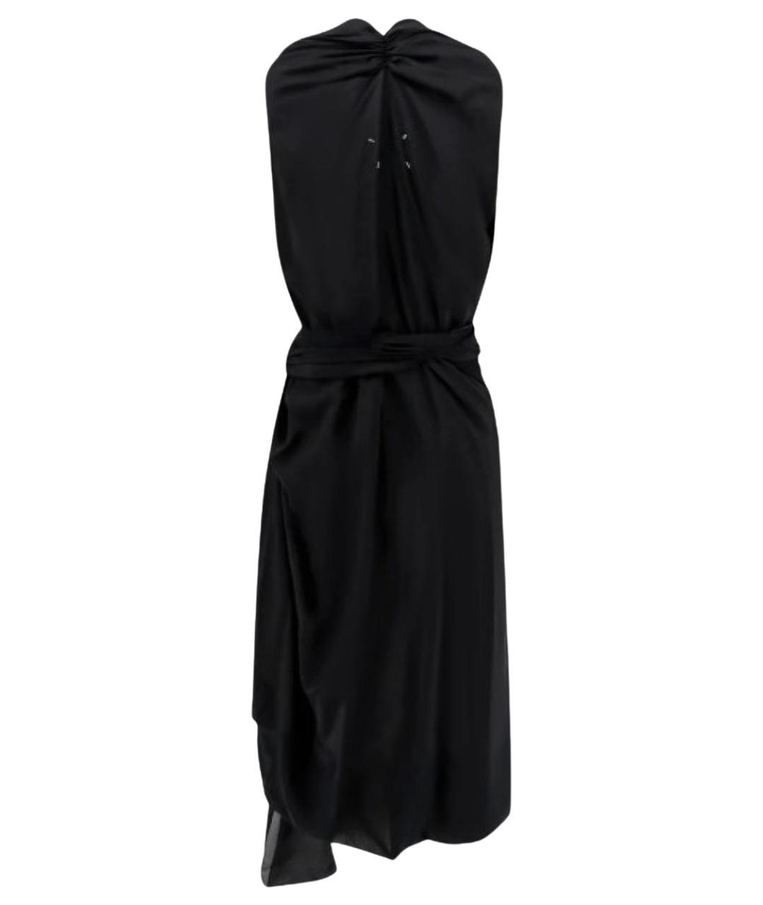 MAISON MARGIELA Черное шелковое платье, фото 2