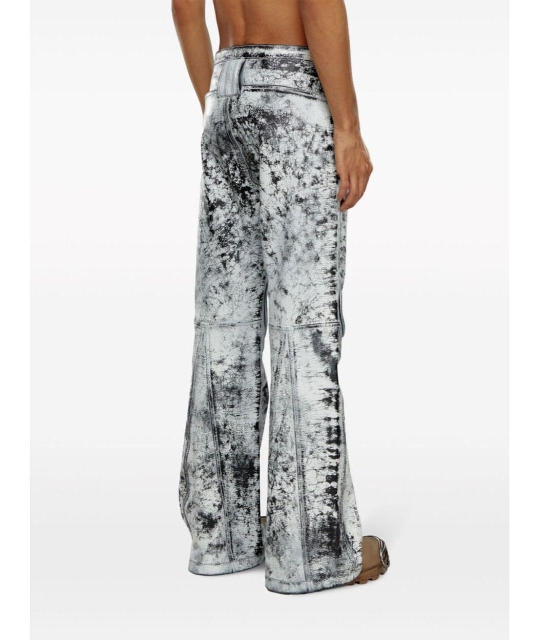 DIESEL Черные кожаные классические брюки, фото 2