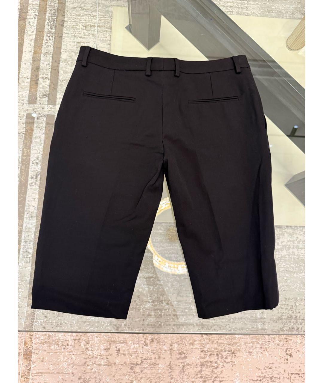 SAINT LAURENT Черные шерстяные шорты, фото 2