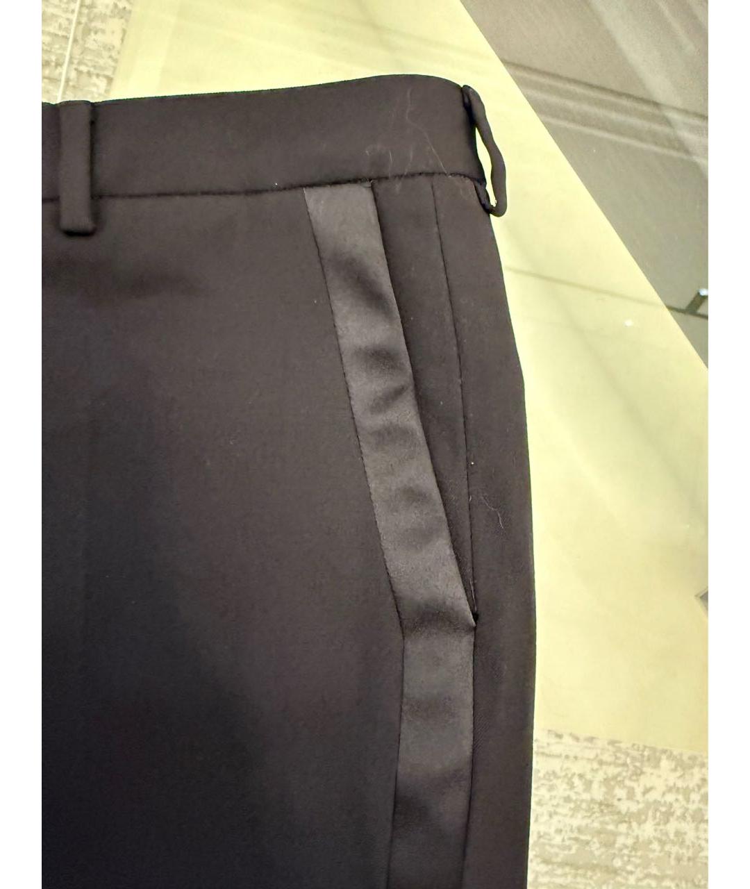 SAINT LAURENT Черные шерстяные шорты, фото 4