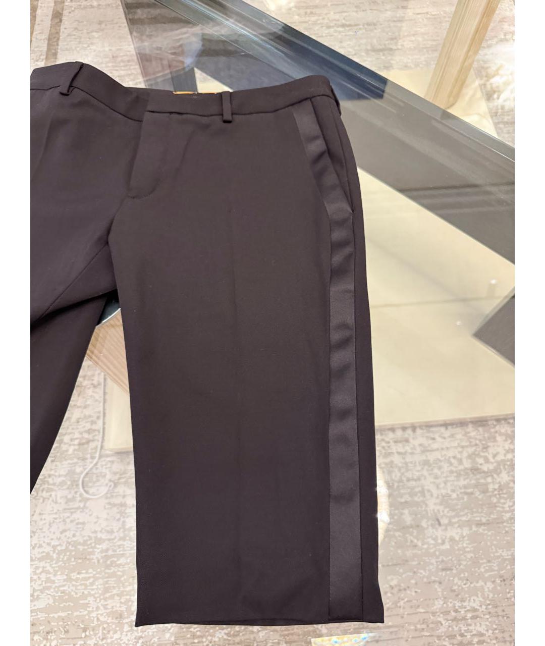 SAINT LAURENT Черные шерстяные шорты, фото 5