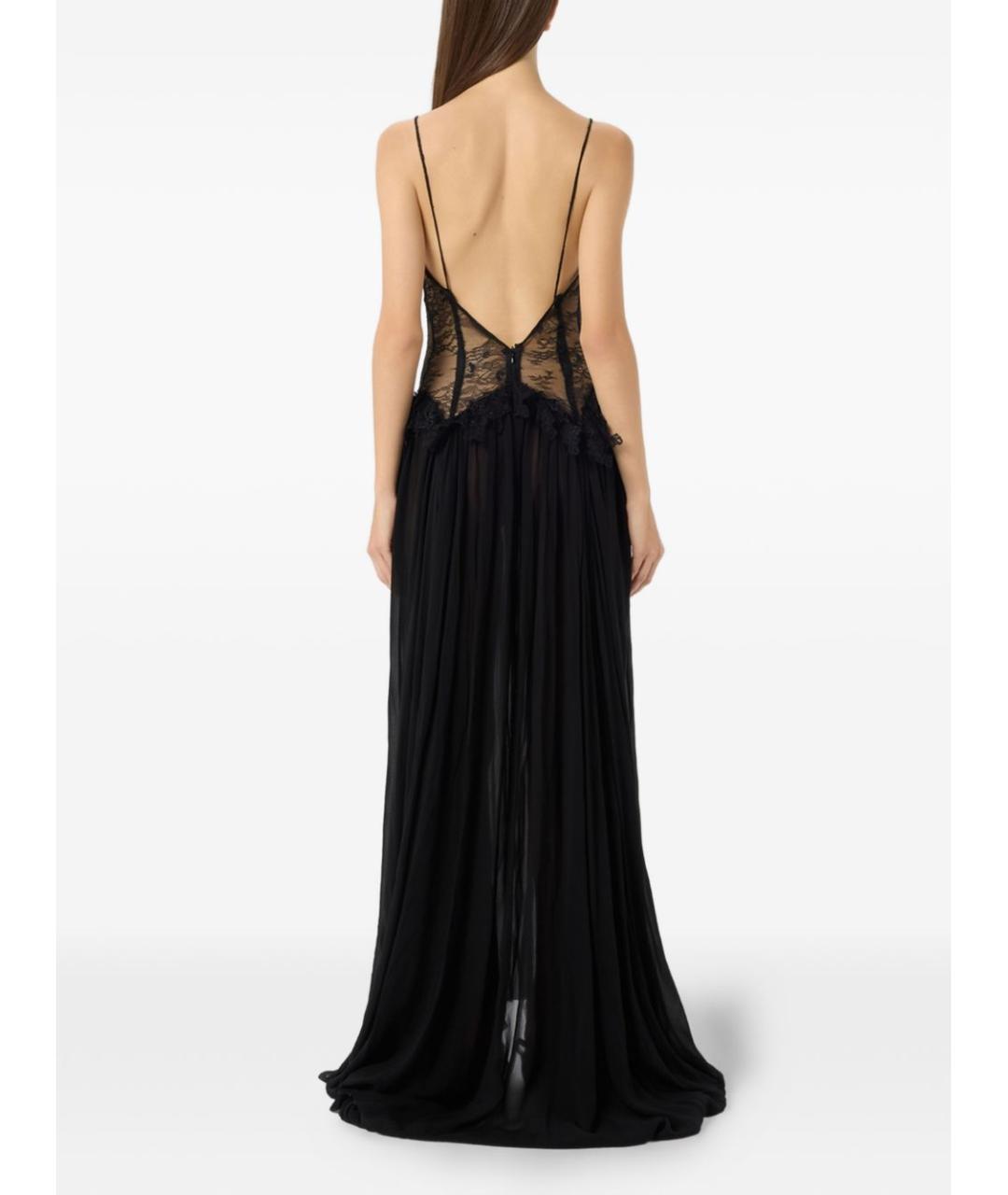 BLUMARINE Черное вискозное вечернее платье, фото 3