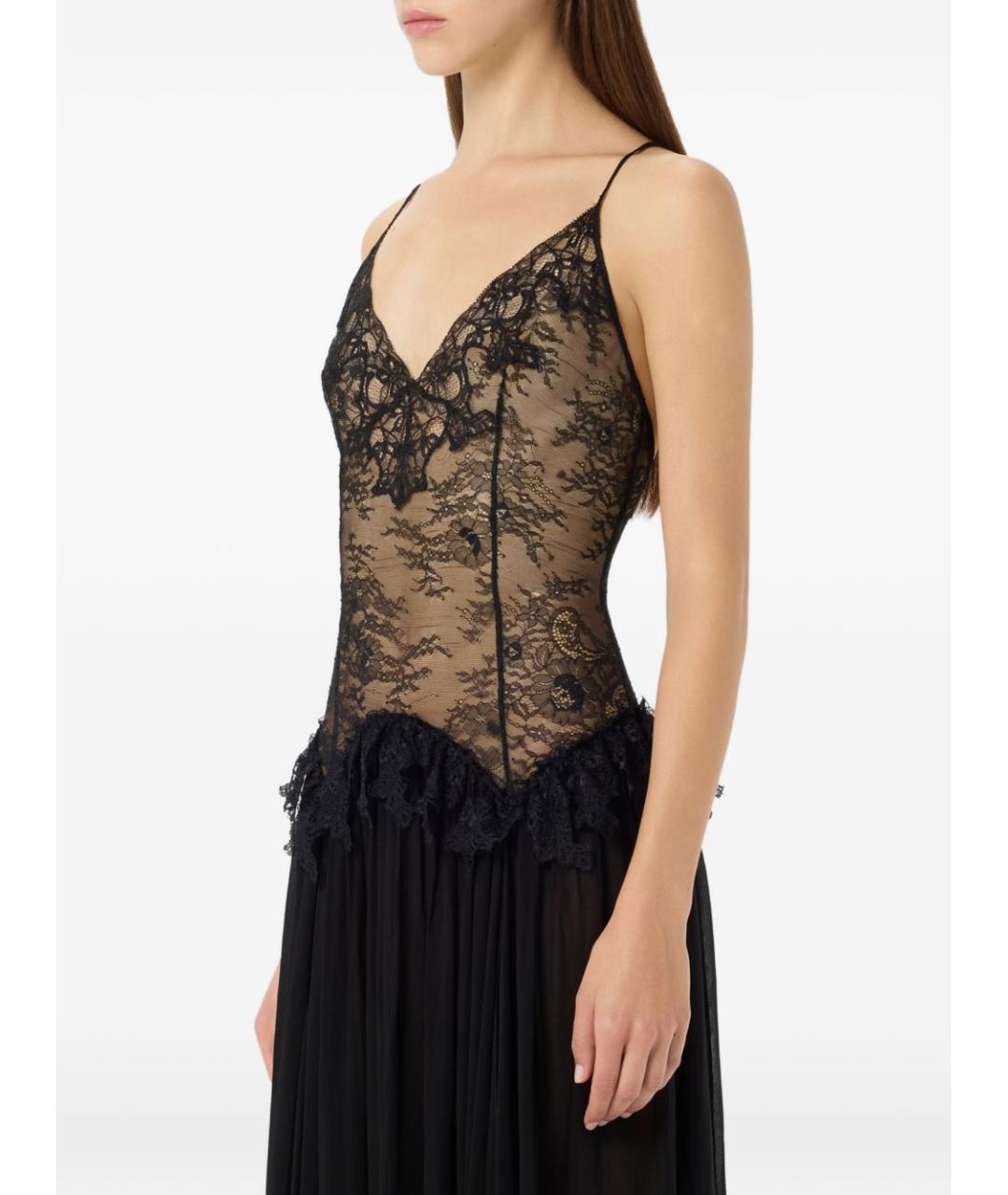 BLUMARINE Черное вискозное вечернее платье, фото 5