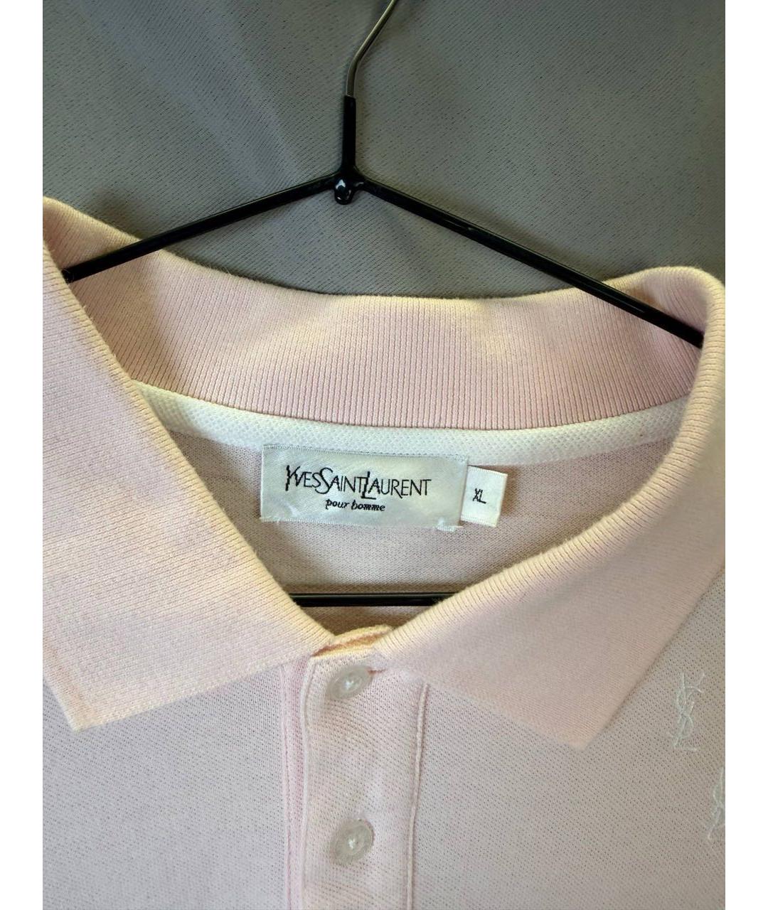 SAINT LAURENT Розовая футболка, фото 5