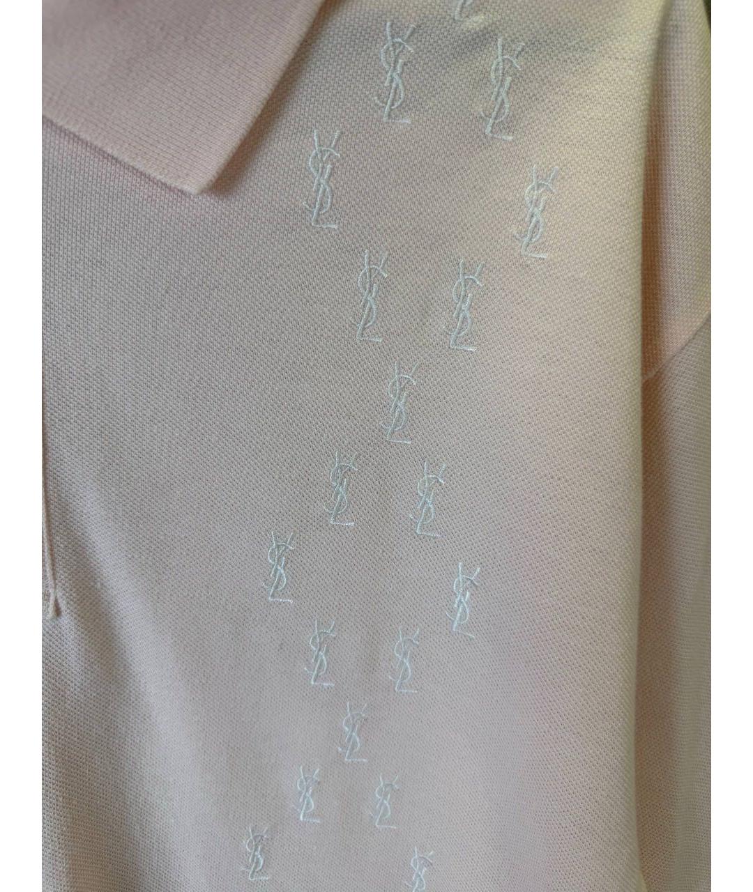 SAINT LAURENT Розовая футболка, фото 4