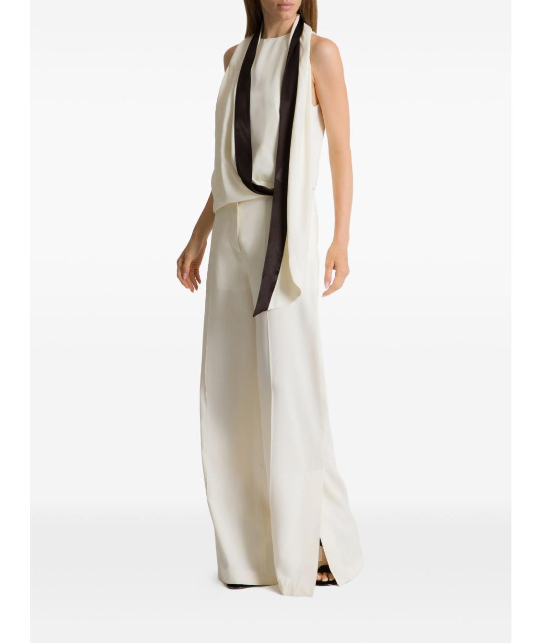ALBERTA FERRETTI Белая вискозная блузы, фото 3