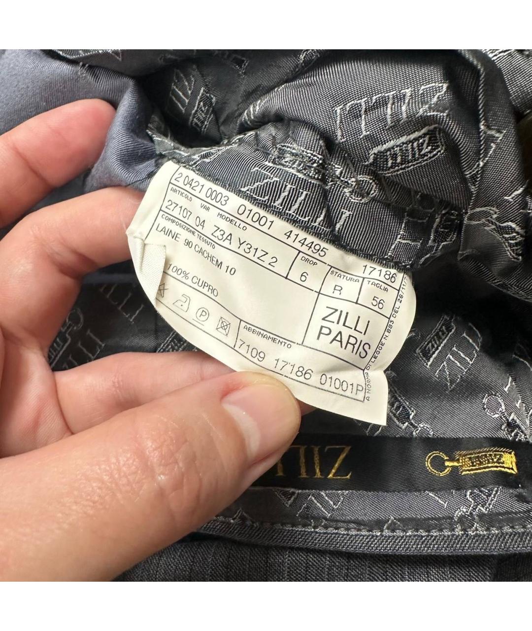 ZILLI Серые классические брюки, фото 4