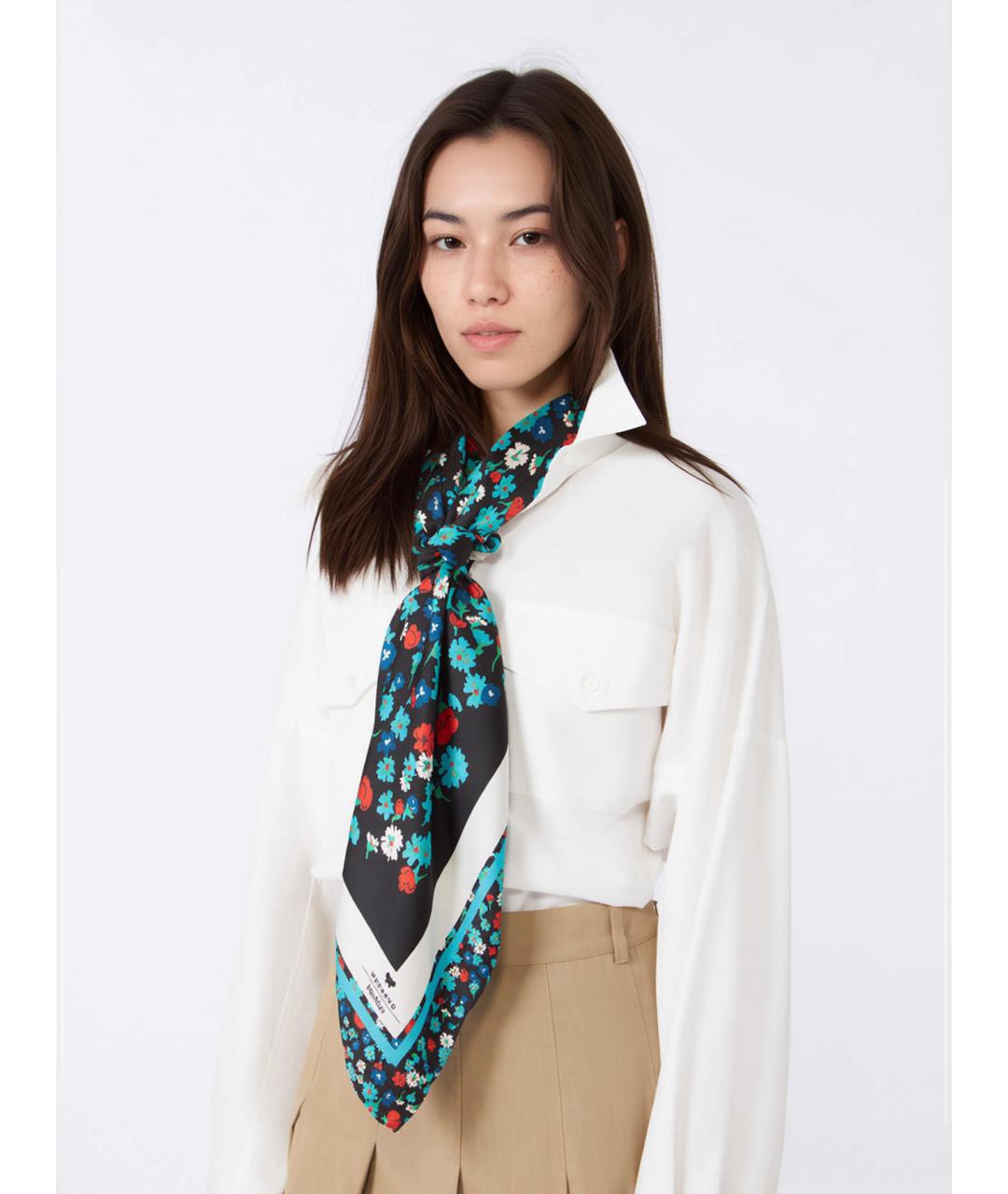 WEEKEND MAX MARA Мульти шелковый платок, фото 4