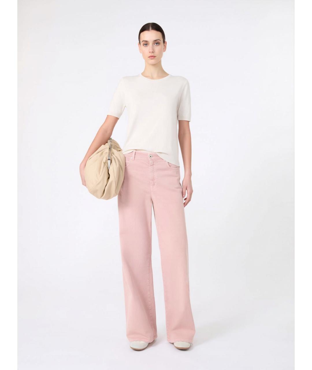 WEEKEND MAX MARA Белая шелковая футболка, фото 2