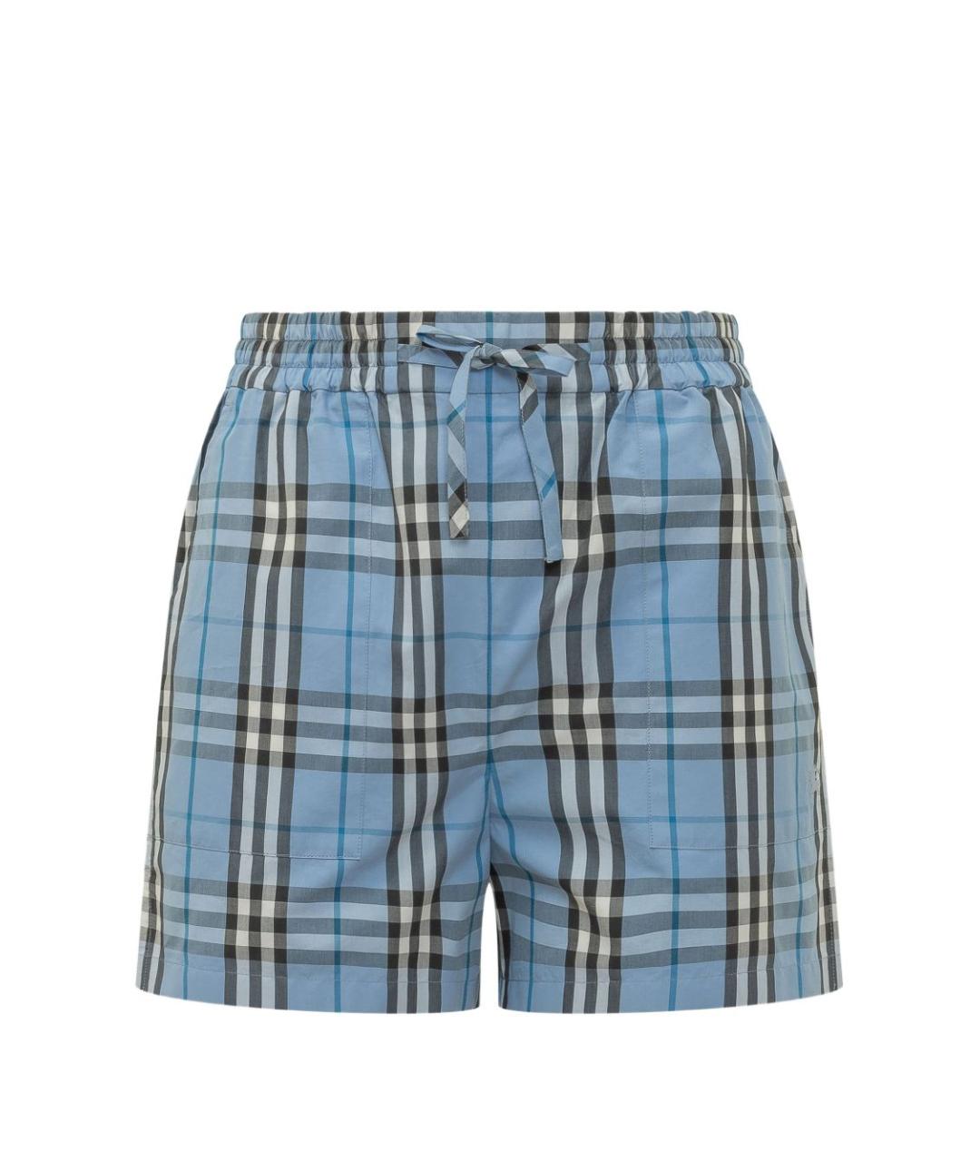 BURBERRY Синие хлопковые шорты, фото 1