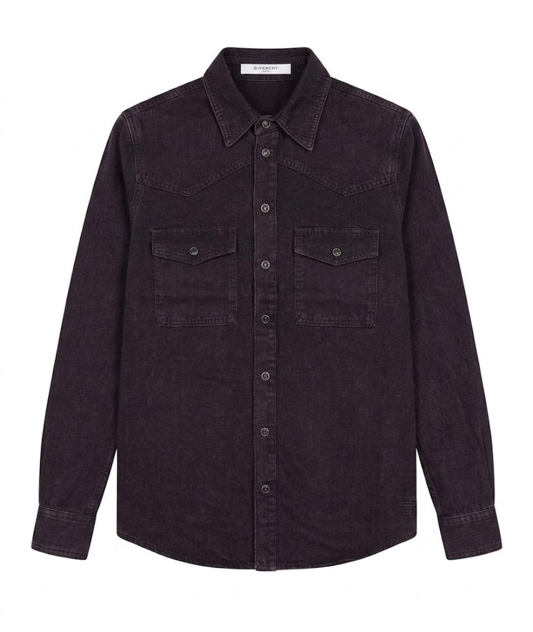 GIVENCHY Черная хлопковая рубашка, фото 1