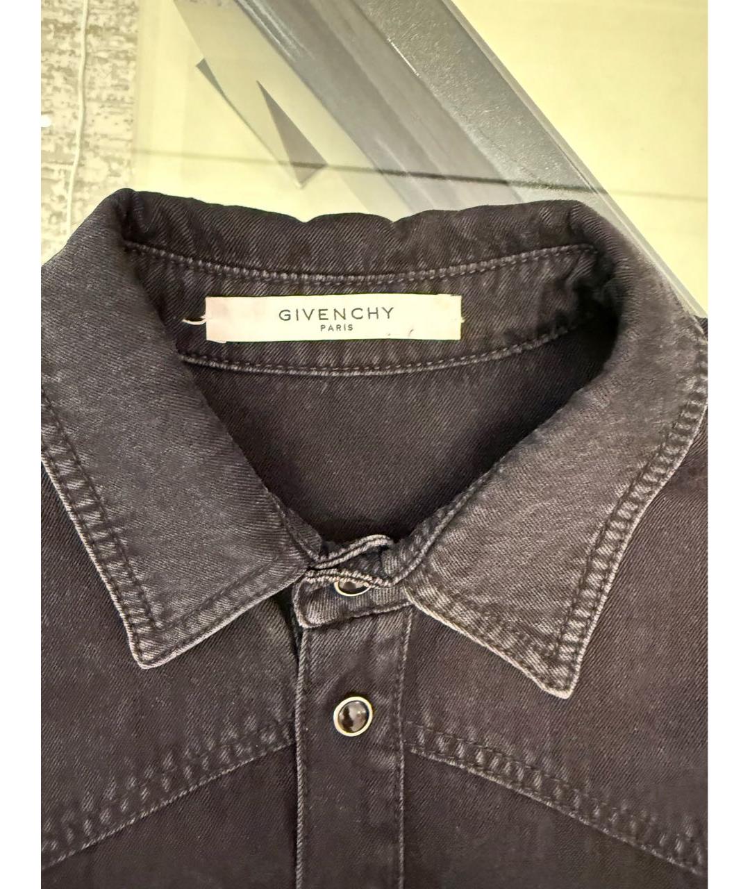 GIVENCHY Черная хлопковая рубашка, фото 3