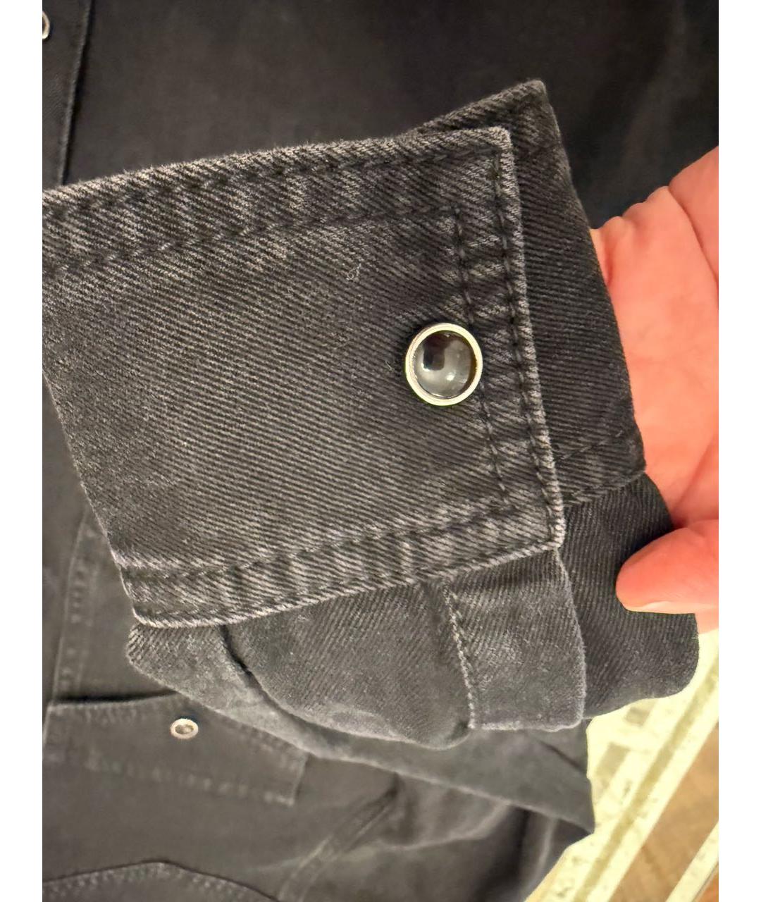 GIVENCHY Черная хлопковая рубашка, фото 4