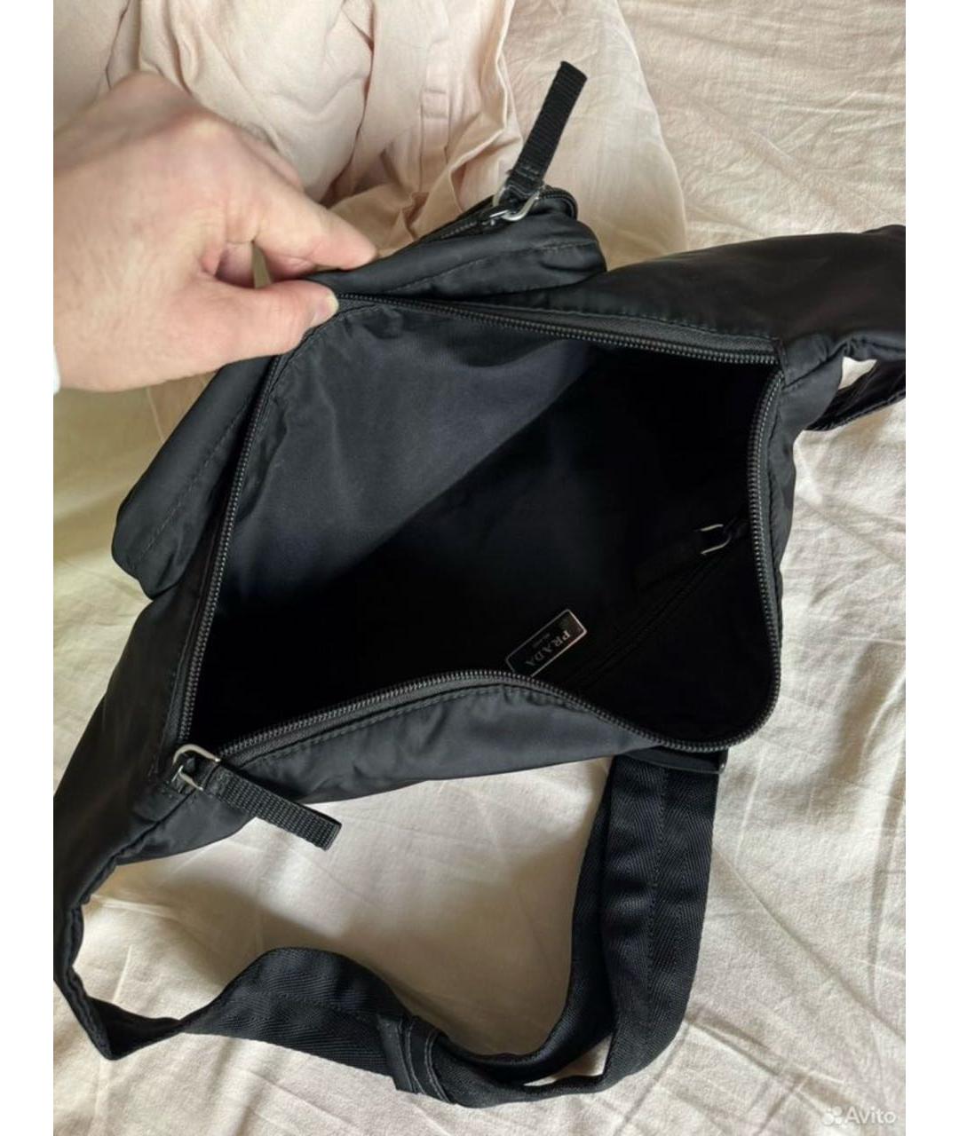 PRADA Черная сумка через плечо, фото 5